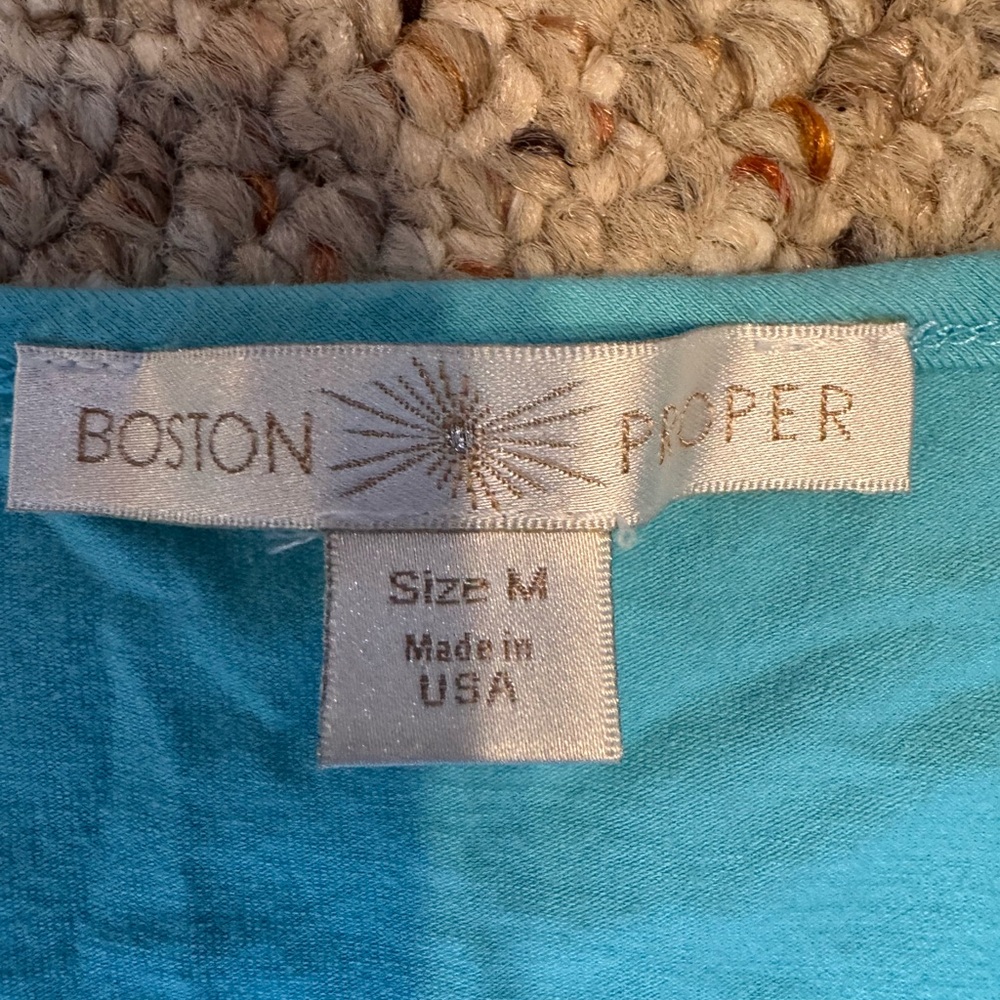 Boston Proper cold shoulder Blue Top